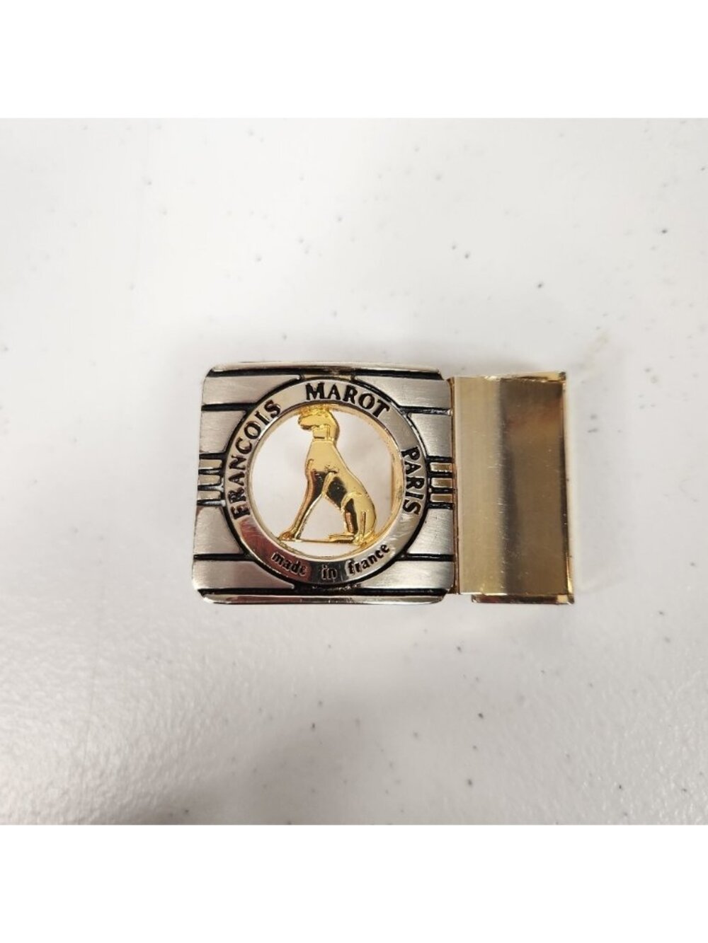 Vintage FRANÇOIS MAROT PARIS France Gold Tone Buckle Replacement for Purse Bags